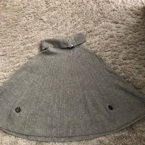 NWOT Wool Turtleneck Cape